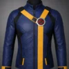 Cyclops X-Men 97 Blue Leather Cosplay Jacket