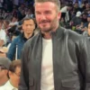 David Beckham NBA China Game Leather Jacket