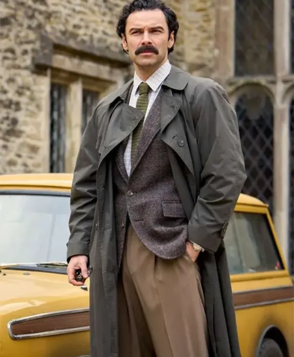 Declan O Hara Rivals Grey Trench Coat