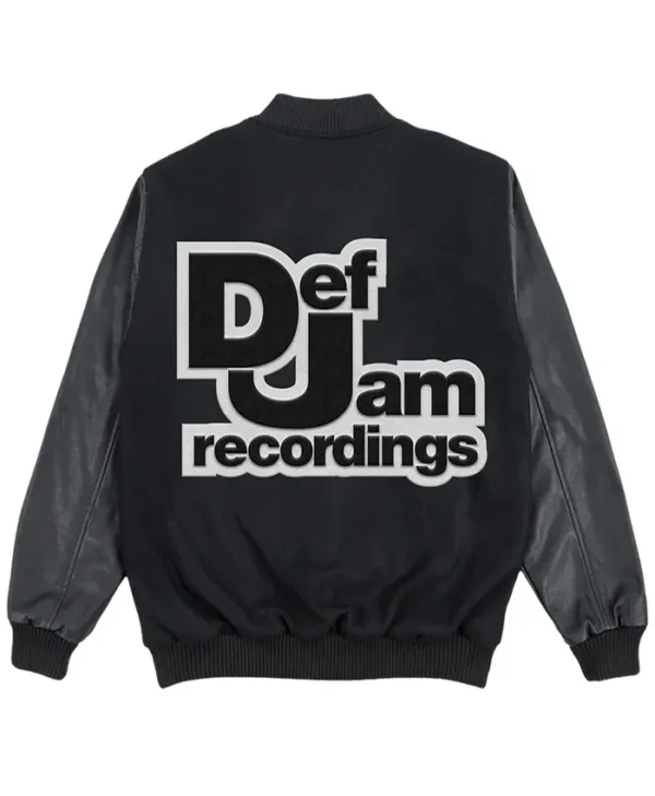Def Jam Hip Hop Music Label Letterman Jacket