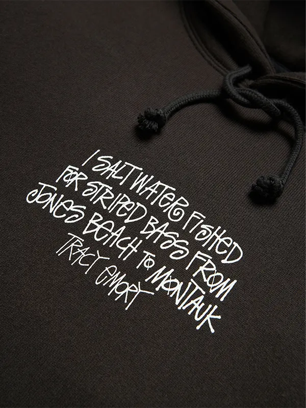 Denim Tears Stussy Collaboration Black Fleece Hoodie