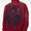 Denver Nuggets Nike Red Woven Basketball Jacket