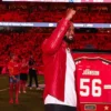 Derrick Johnson KC Chiefs Hall of Fame Red Jacket
