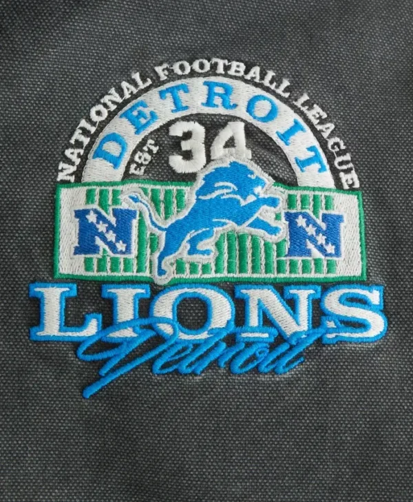 Detroit Lions Abercrombie & Fitch Workwear Hooded Bomber Jacket