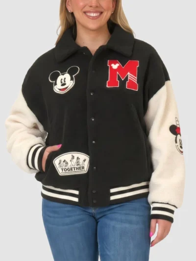 Disney Costco Fleece Varsity Jacket