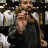 Drake Jewelry Show Off Room Shearling Leather Jacket