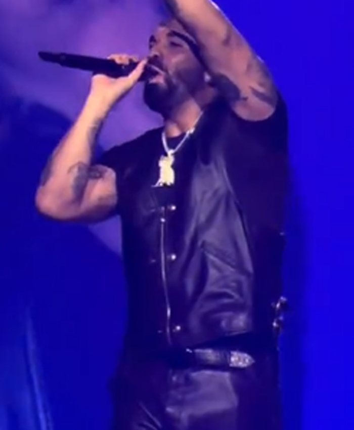 Drake Karol G Concert Leather Vest