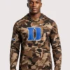Duke Blue Devils 2026 Military Sideline Hooded Camo T Shirt