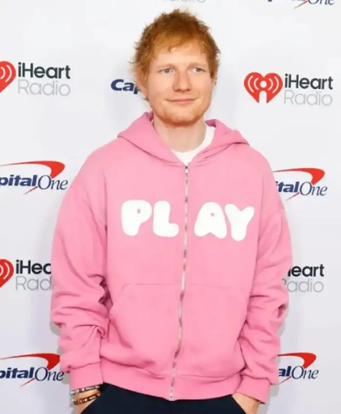 Ed Sheeran iHeartRadio Pink Play Zip-up Hoodie