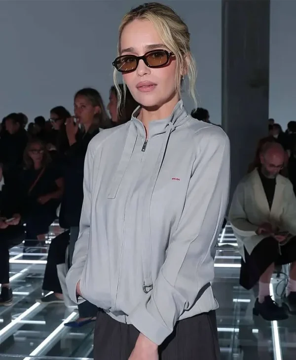 Emilia Clarke Celebrity Replica Runway Outerwear