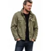 Eric Dane Olive Green Cotton Jacket