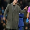 Erling Haaland Manchester City Grey Wool Coat