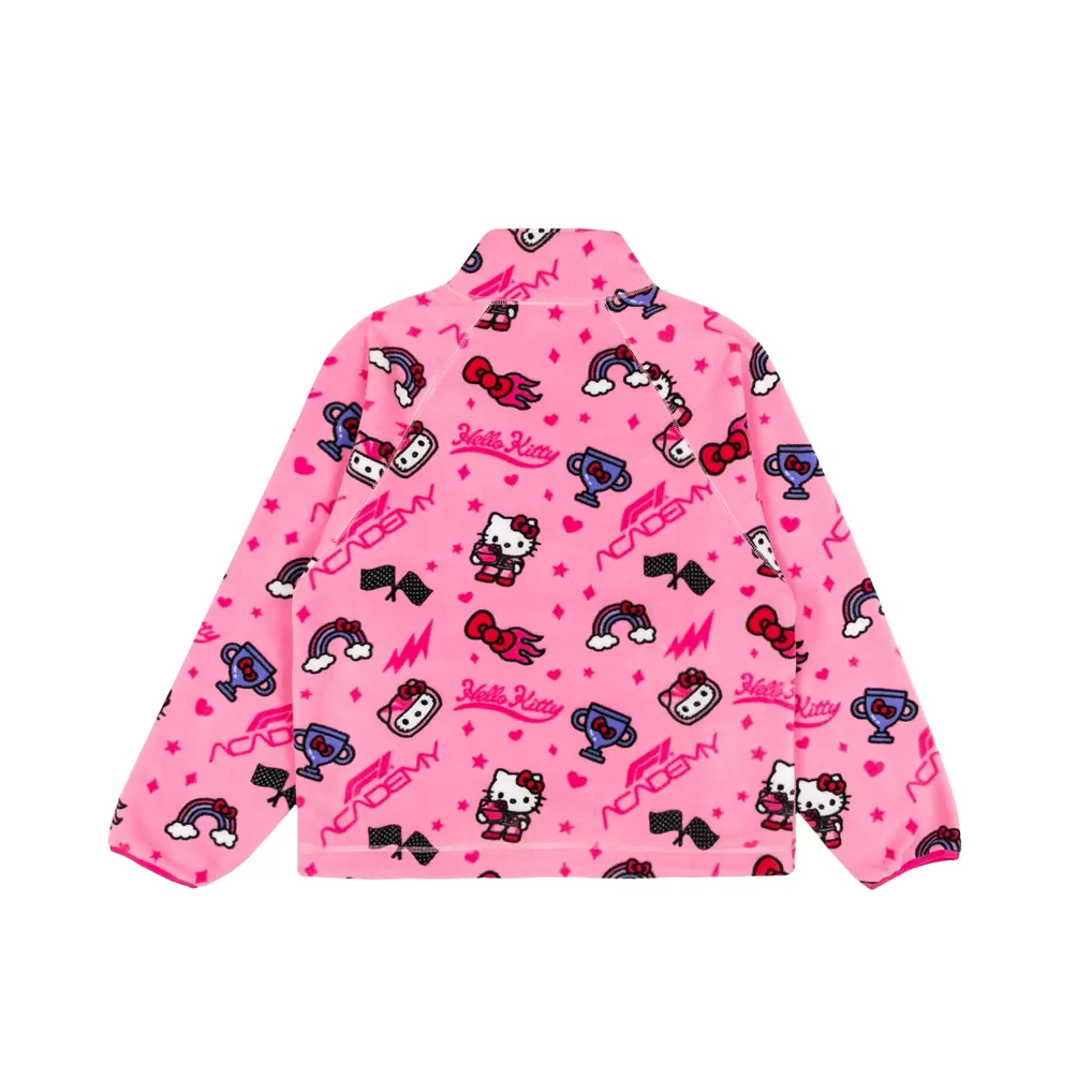 F1 Academy x Hello Kitty All Over Polar Fleece Pink Jacket