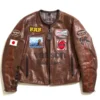 FAF x Vanson Leathers Brown Jacket