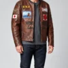 FAF x Vanson Leathers Brown Jacket