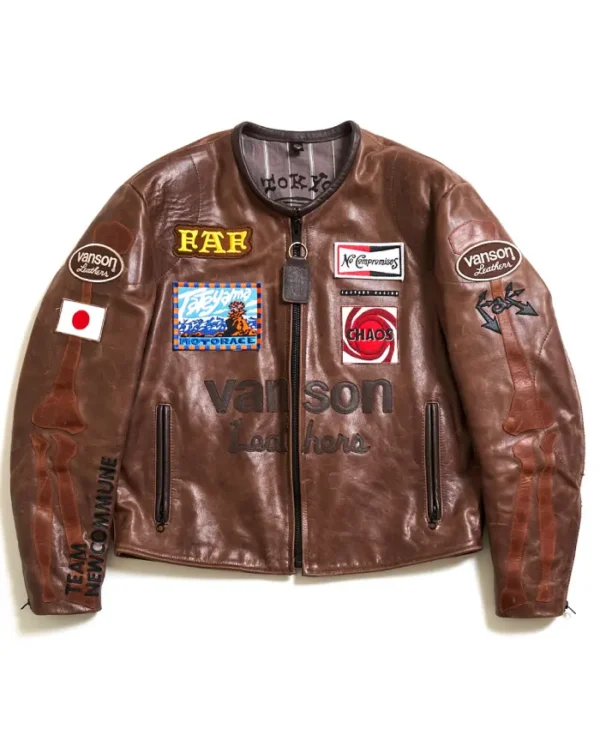 FAF x Vanson Leathers Brown Jacket