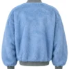FAT JOE Set Of Keys Video Blue Fur Bomber Jacket