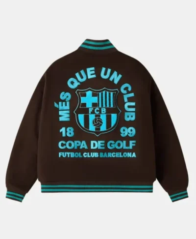 FC Barcelona Golf Wang Letterman Varsity Jacket