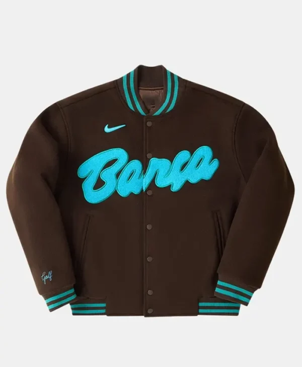FC Barcelona Golf Wang Letterman Varsity Jacket