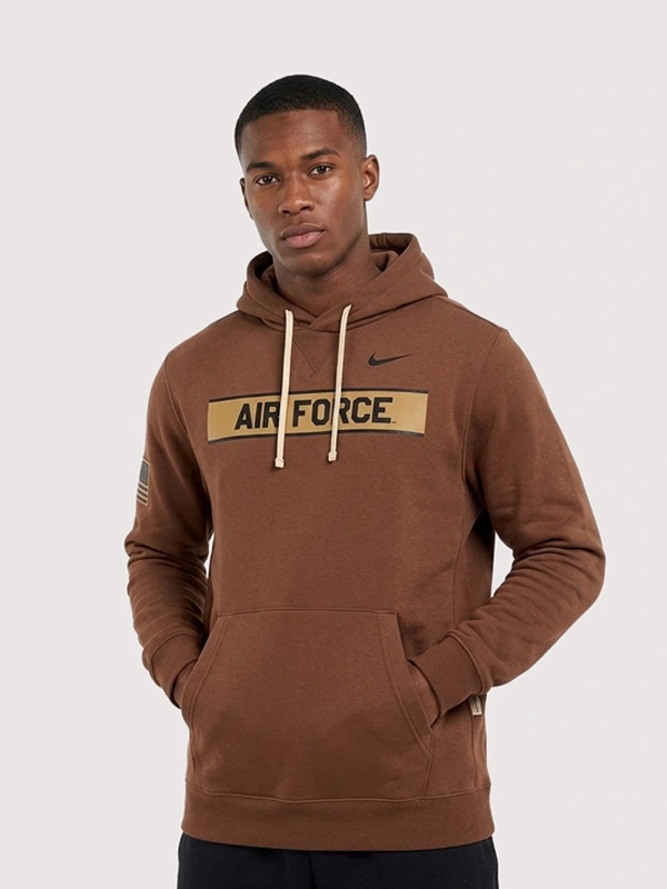 Falcons Air Force 2026 Military Dri-FIT Brown Hoodie