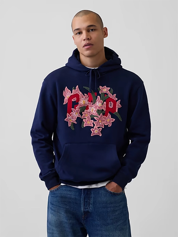 GAP AO YES Collaboration Logo Pullover Hoodie