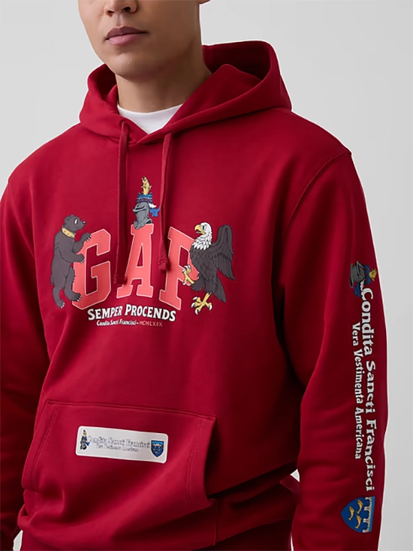 GAP Edward Crutchley Midnight Ink Hooded Sweatshirt