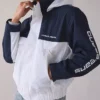GUESS JEANS Colorblock Windbreaker Jacket