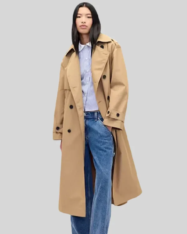 Gap × Sandy Liang Bow-Back Trench Coat