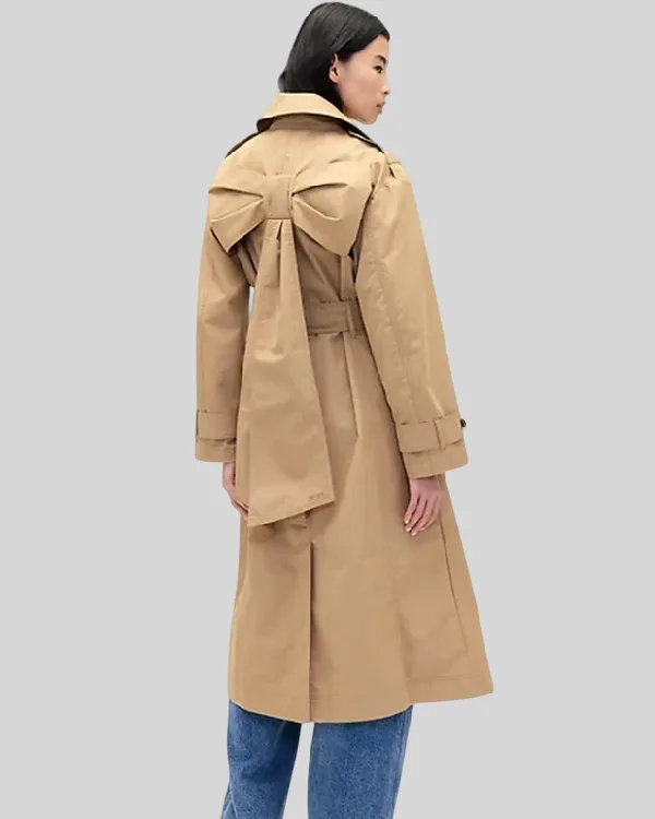 Gap × Sandy Liang Bow-Back Trench Coat