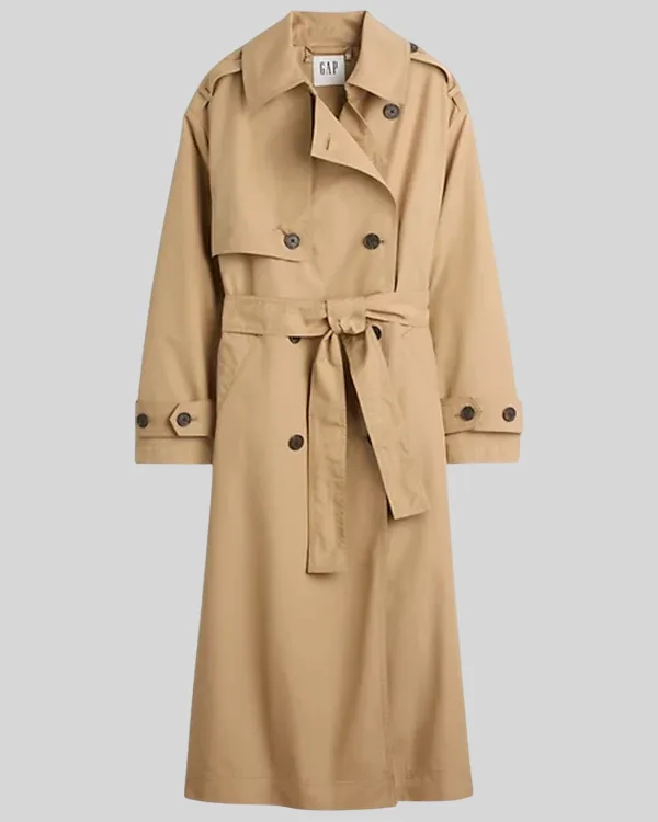 Gap × Sandy Liang Bow-Back Trench Coat
