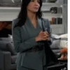 General Hospital 2026 Nazneen Contractor Grey Belted Blazer