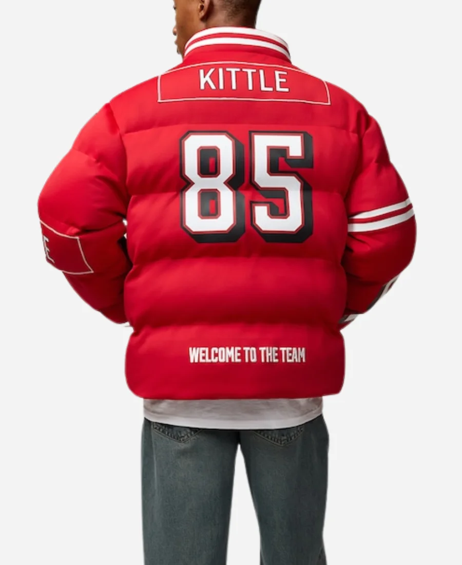 George Kittle 49ers Off Season Puffer Jacket