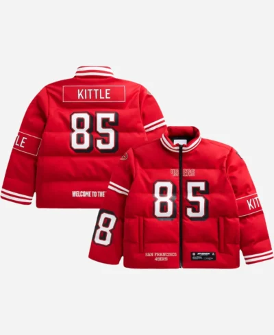 George Kittle 49ers Off Season Puffer Jacket