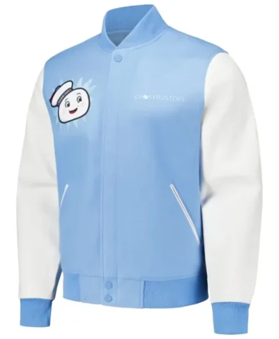 Ghostbusters Freeze Max Stay Puft Blue Varsity Jacket