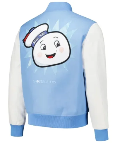 Ghostbusters Freeze Max Stay Puft Blue Varsity Jacket