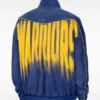 Golden State Warriors Nike Blue Woven Basketball Jacket
