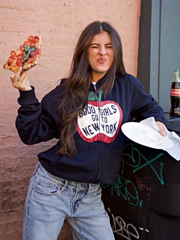 Good Girls Go To New York Fleece Pullover Hoodie
