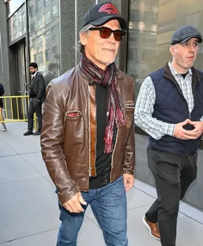 Good Morning America Josh Brolin Leather Jacket