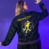 Goofy Powerline Black Bomber Jacket