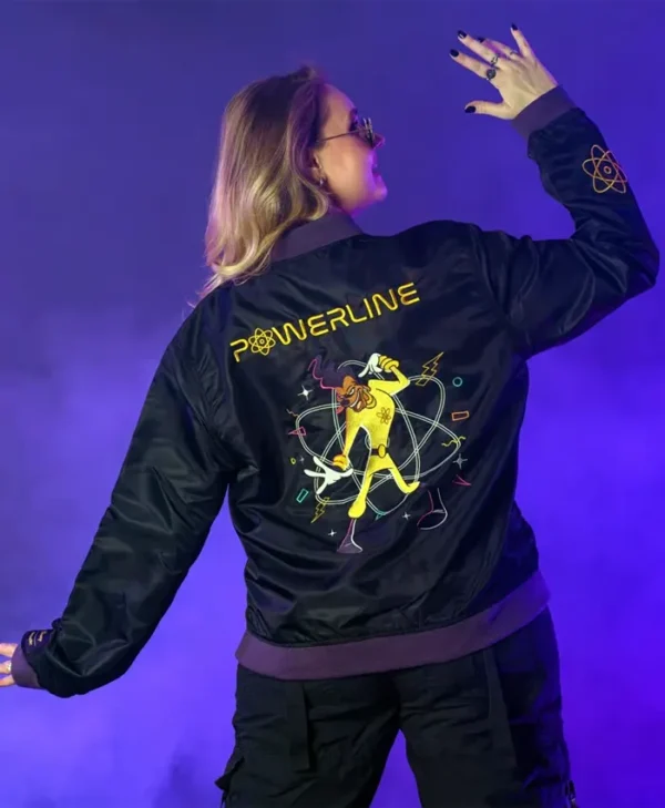 Goofy Powerline Black Bomber Jacket