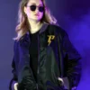 Goofy Powerline Black Bomber Jacket