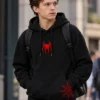 Great Power Spider Man Tom Holland Black Hoodie