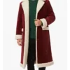 Green Velvet Santa Claus Long Coat