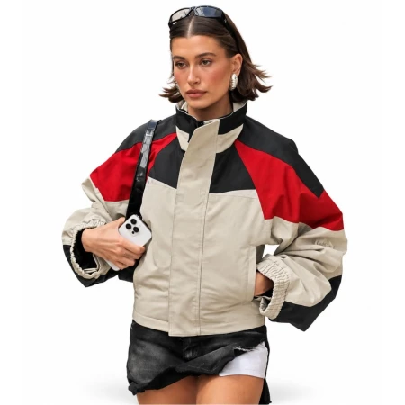 Hailey Bieber Windbreaker Jacket for sale