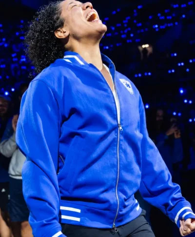 Half Time Show Kara Lawson Duke Blue Jacket