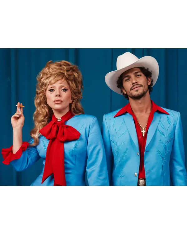 Halloween Blue Couple Dress And Suit