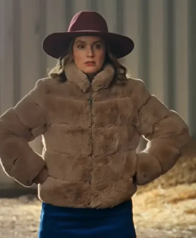 Hannah Brooks Guarding Stars 2026 Brown Fur Jacket