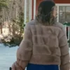 Hannah Brooks Guarding Stars 2026 Brown Fur Jacket