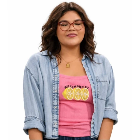 Happy’s Place S03 Belissa Escobedo Blue Denim Shirt
