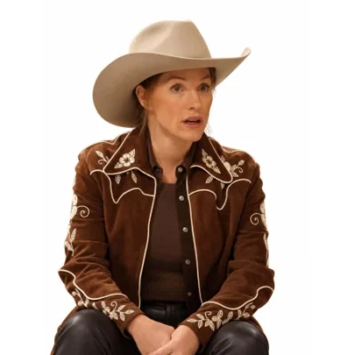 Heartland 2026 Jessica Chastain Brown Western Jacket